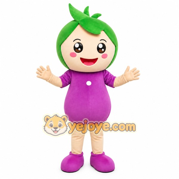 Green Girl Mascot Costume