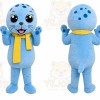Blue Puppy Scarf Mascot Costume