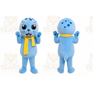 Blue Puppy Scarf Mascot Costume