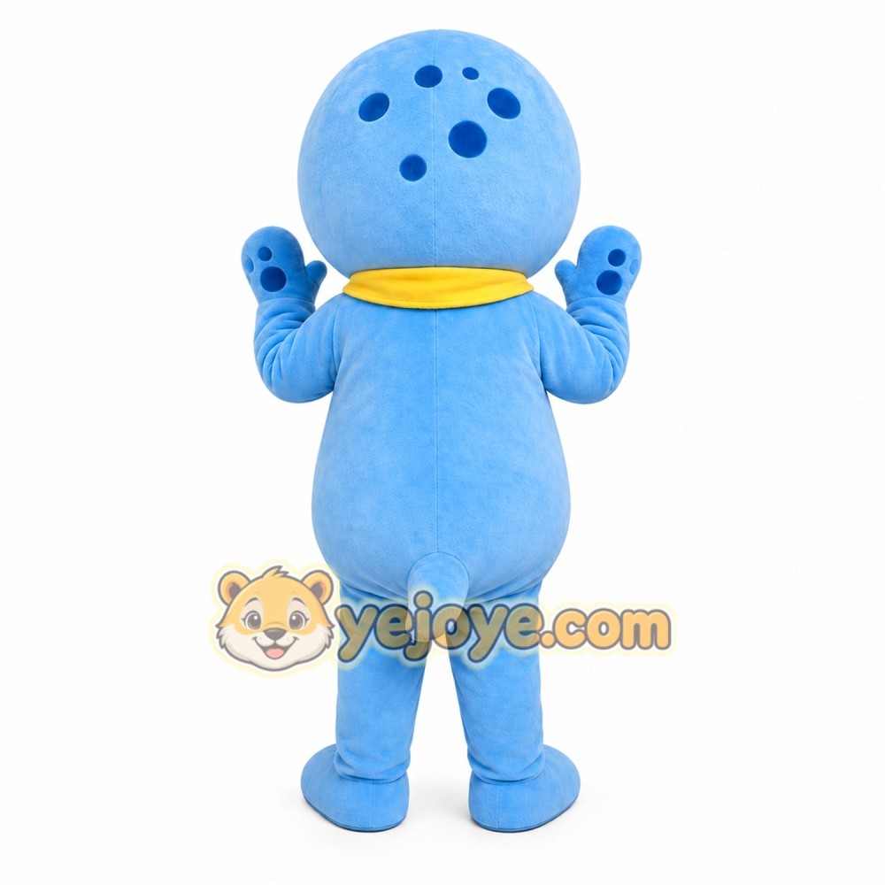 Blue Puppy Scarf Mascot Costume Blue Puppy Scarf Mascot Costume