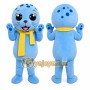 Blue Puppy Scarf Mascot Costume