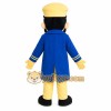 Blue Captain Mascot Costume Blue Captain Mascot Costume