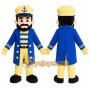 Blue Captain Mascot Costume