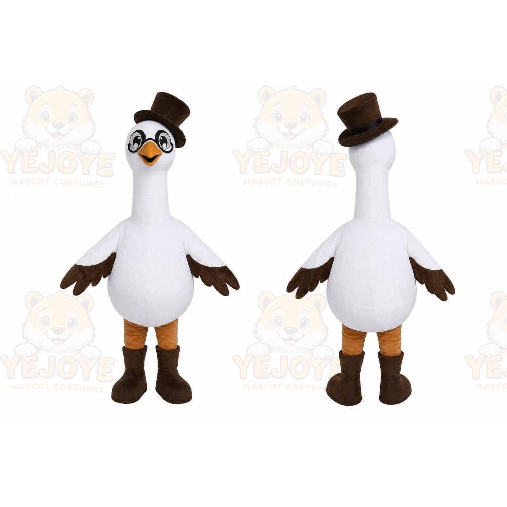 Top Hat Duck Mascot Costume