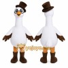 Top Hat Duck Mascot Costume Top Hat Duck Mascot Costume