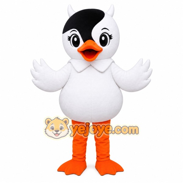 White Duck Mascot Costume White Duck Mascot Costume
