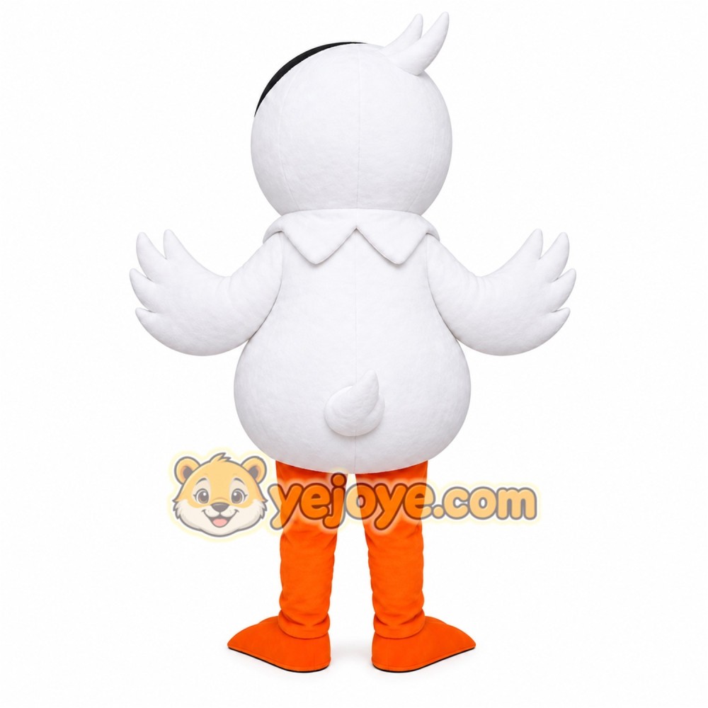 White Duck Mascot Costume White Duck Mascot Costume