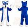 Blue Husky Mascot Costume