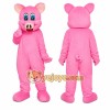 Pink Pig Mascot Costume Pink Pig Mascot Costume