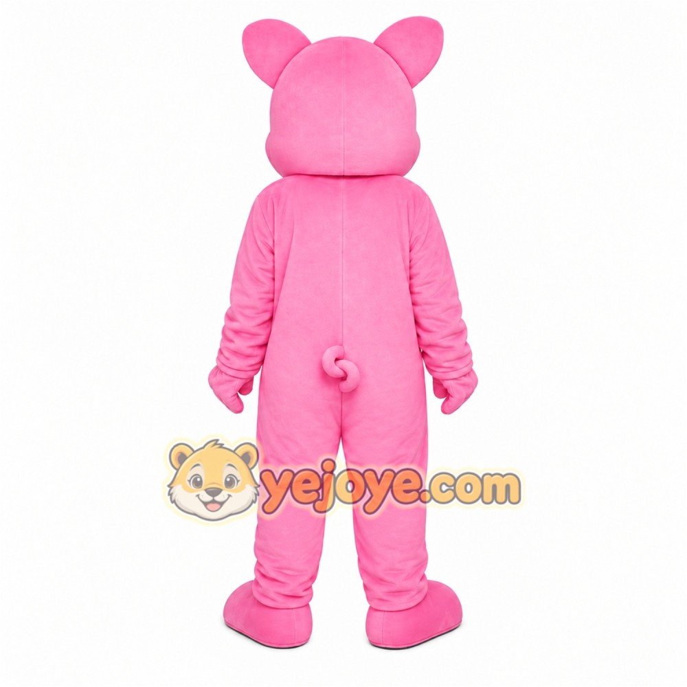Pink Pig Mascot Costume Pink Pig Mascot Costume