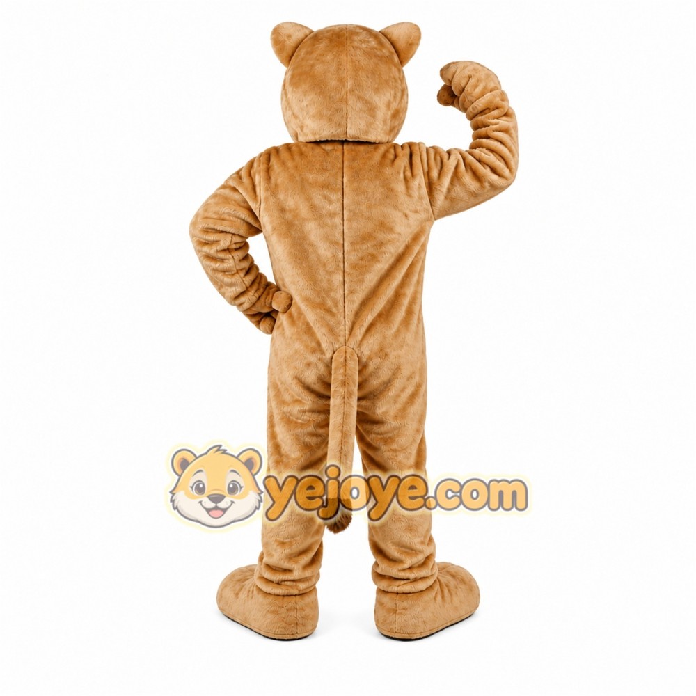 Tan Lion Mascot Costume Tan Lion Mascot Costume
