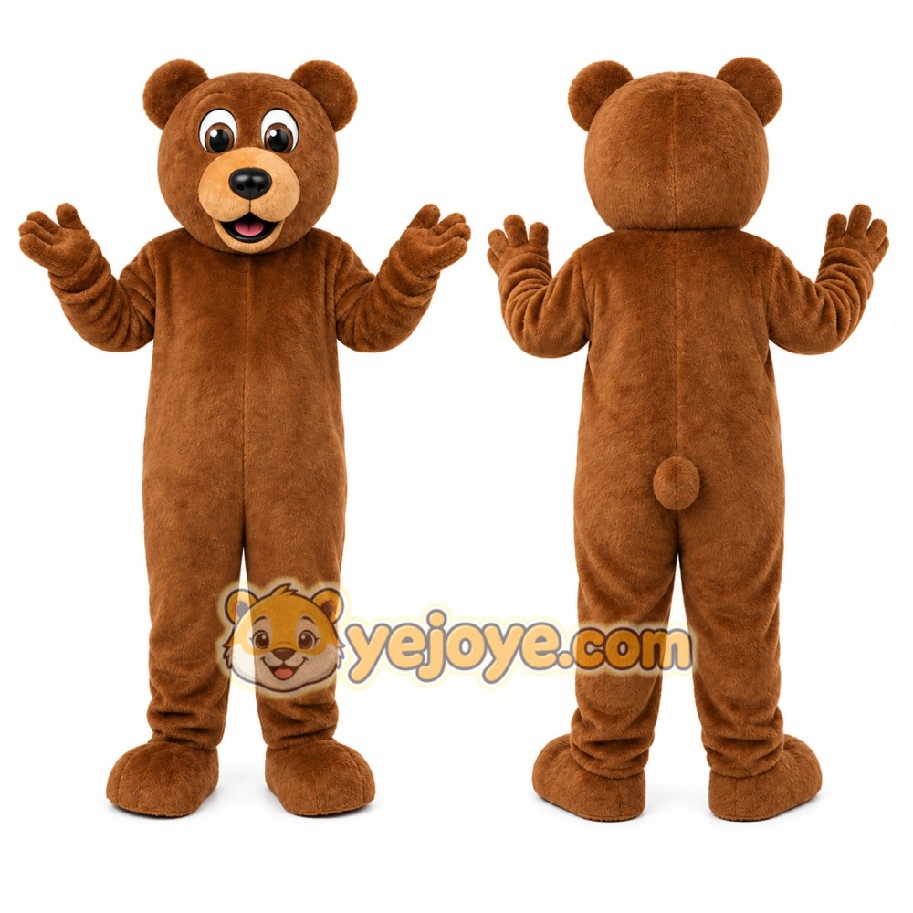 Brown Bear Mascot Costume Brown Bear Mascot Costume