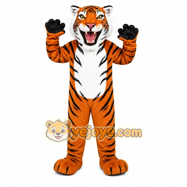 Orange Tiger Mascot Costume
