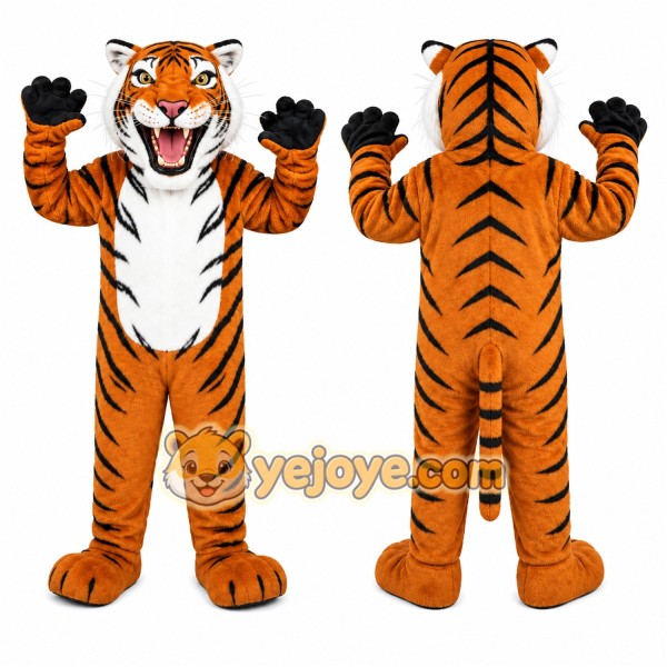 Orange Tiger Mascot Costume