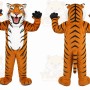 Orange Tiger Mascot Costume