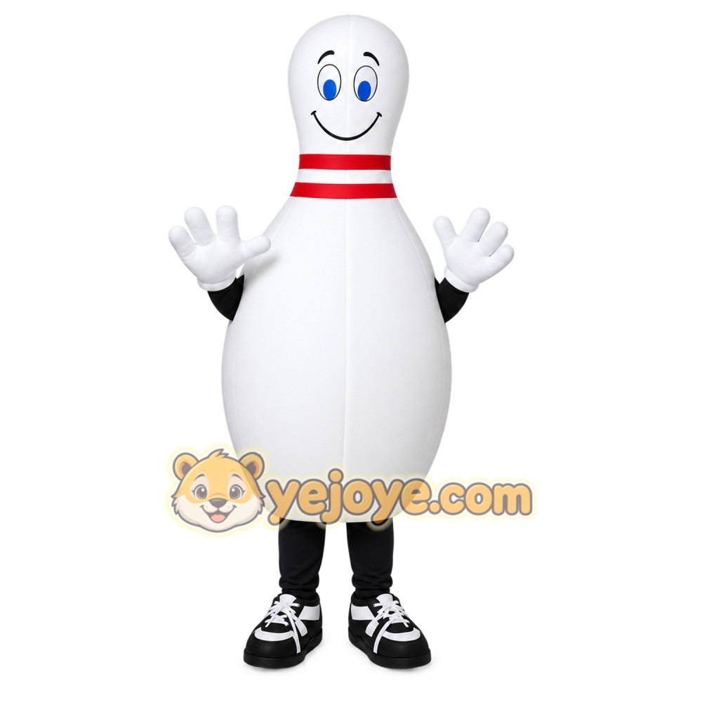 Bowling Pin Mascot Costume Bowling Pin Mascot Costume