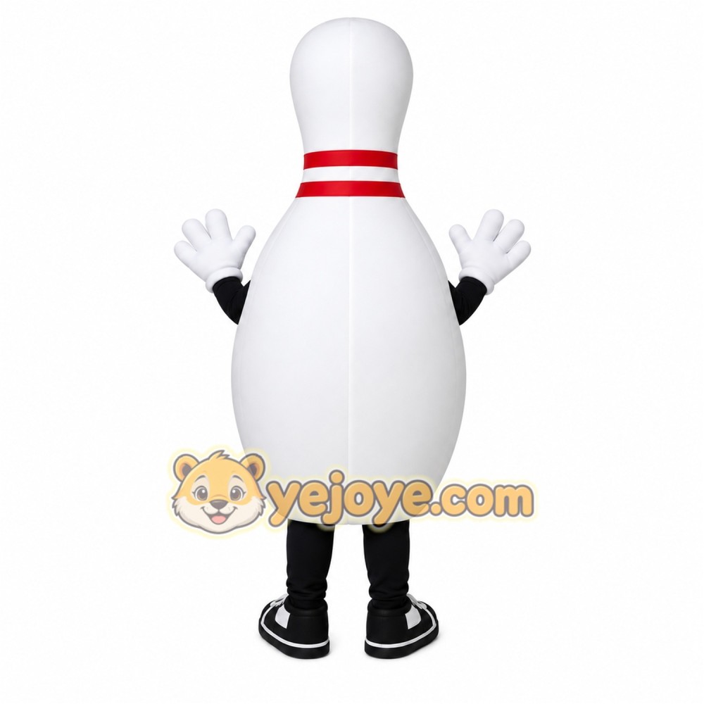 Bowling Pin Mascot Costume Bowling Pin Mascot Costume