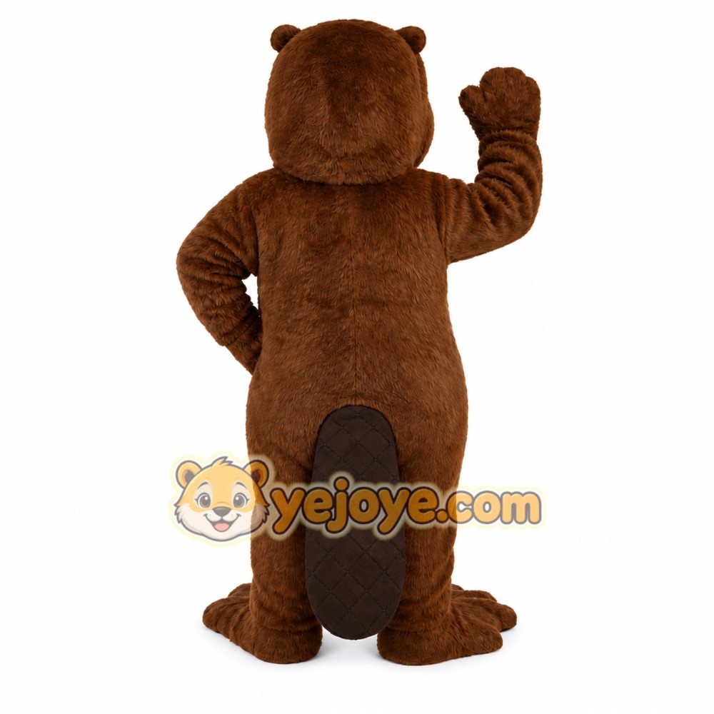 Brown Beaver Mascot Costume Brown Beaver Mascot Costume