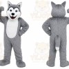 Gray Wolf Mascot Costume