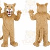Tan Lion Mascot Costume