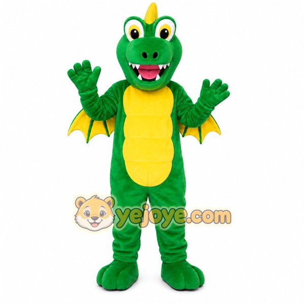 Green Dragon Mascot Costume