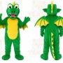 Green Dragon Mascot Costume