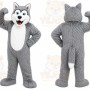 Gray Wolf Mascot Costume