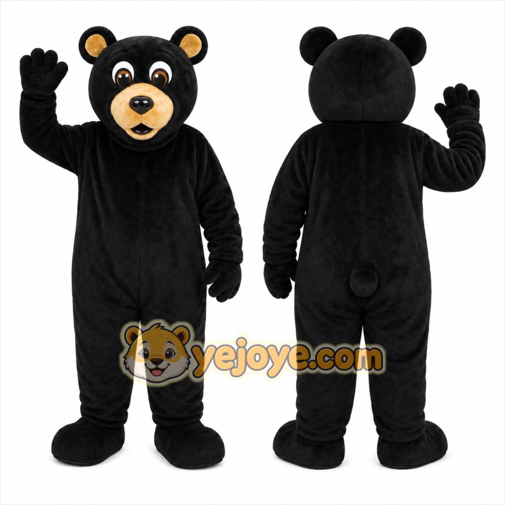 Black Bear Mascot Costume Black Bear Mascot Costume
