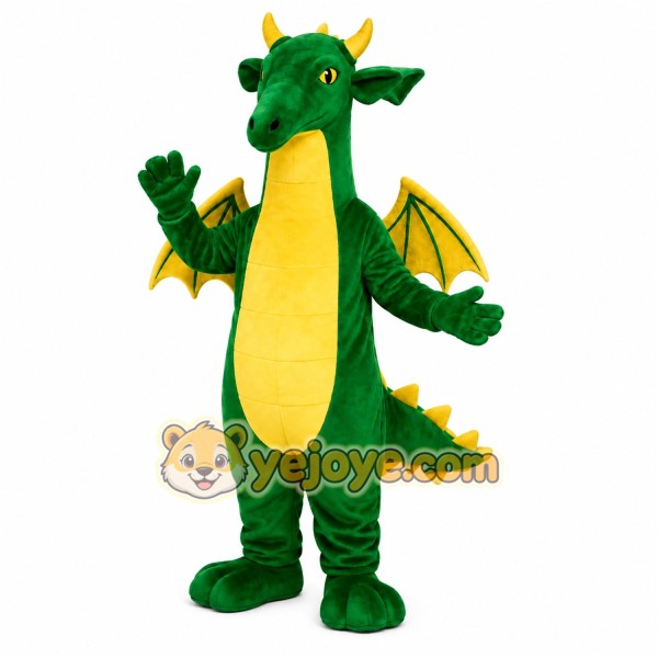 Green Dragon Mascot Costume