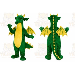Green Dragon Mascot Costume