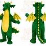 Green Dragon Mascot Costume