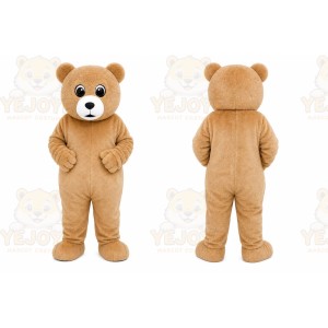 Tan Teddy Bear Mascot Costume