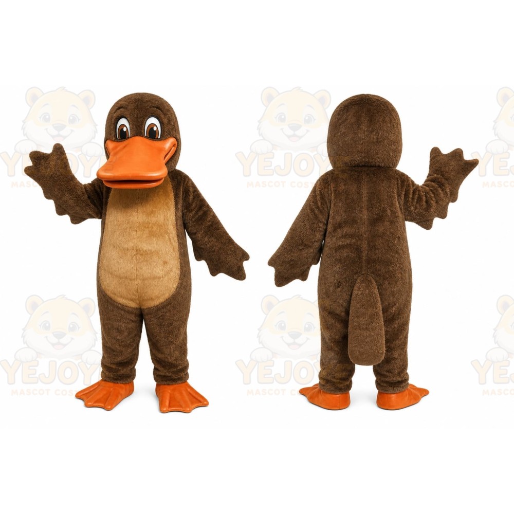 Brown Duck Mascot Costume