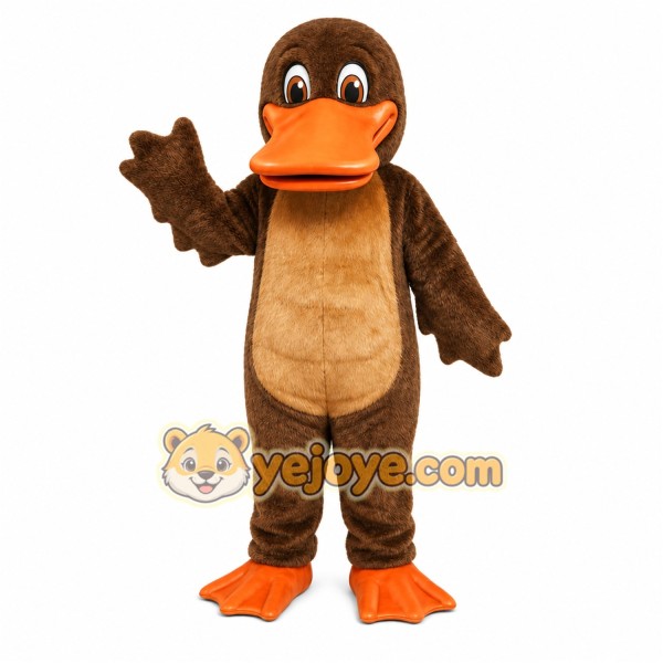 Brown Duck Mascot Costume