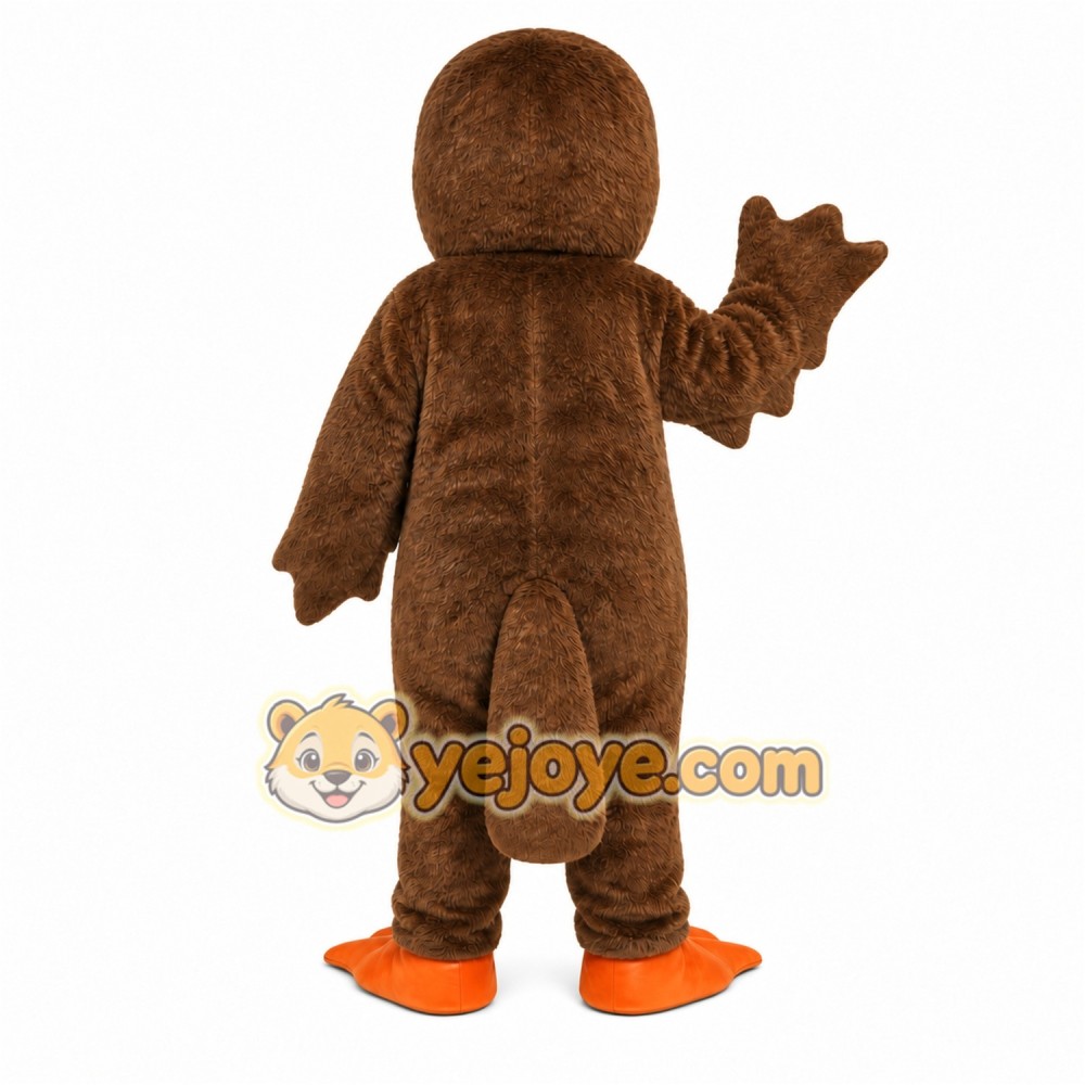 Brown Duck Mascot Costume Brown Duck Mascot Costume