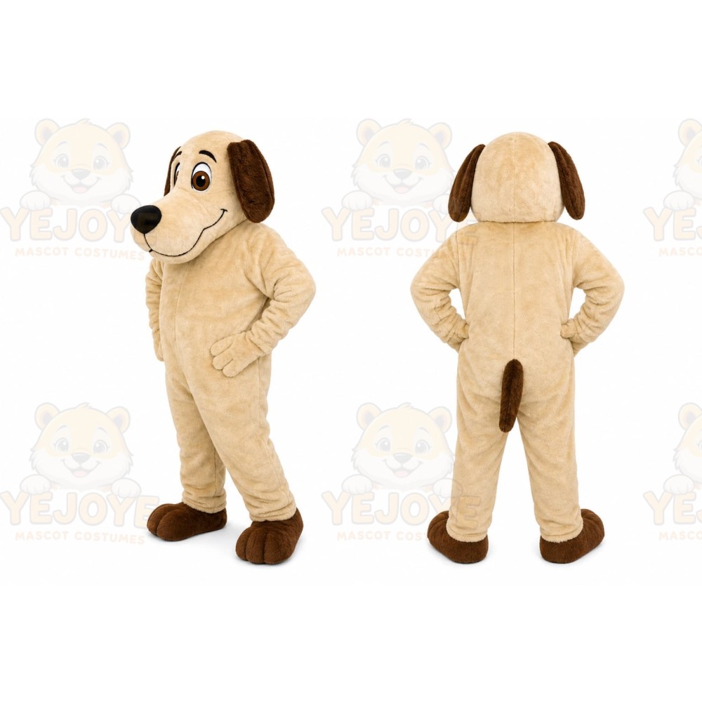 Beige Puppy Mascot Costume