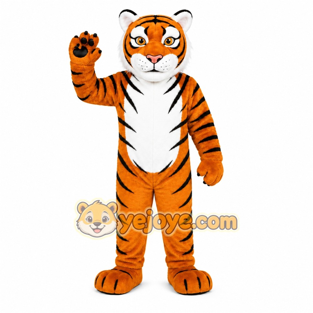 Orange Tiger Mascot Costume Orange Tiger Mascot Costume