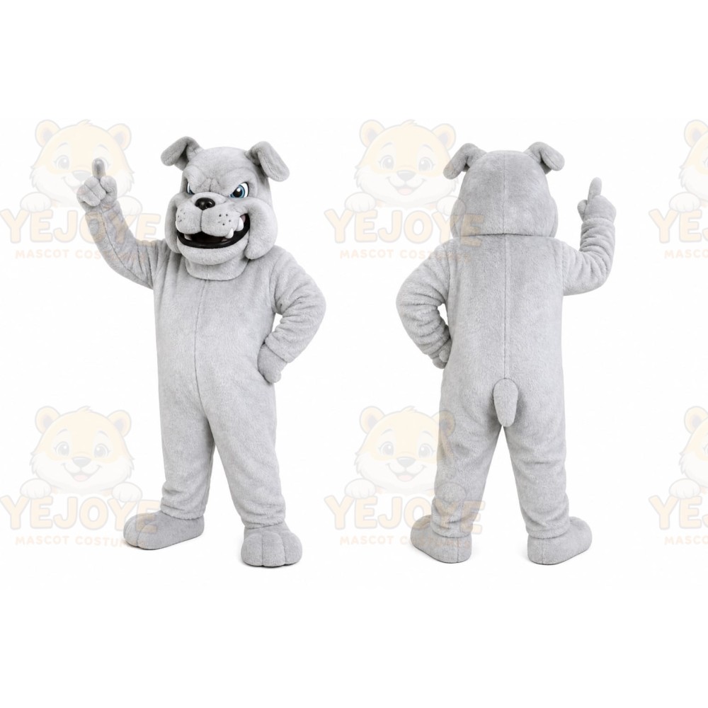 White Husky Mascot Costume