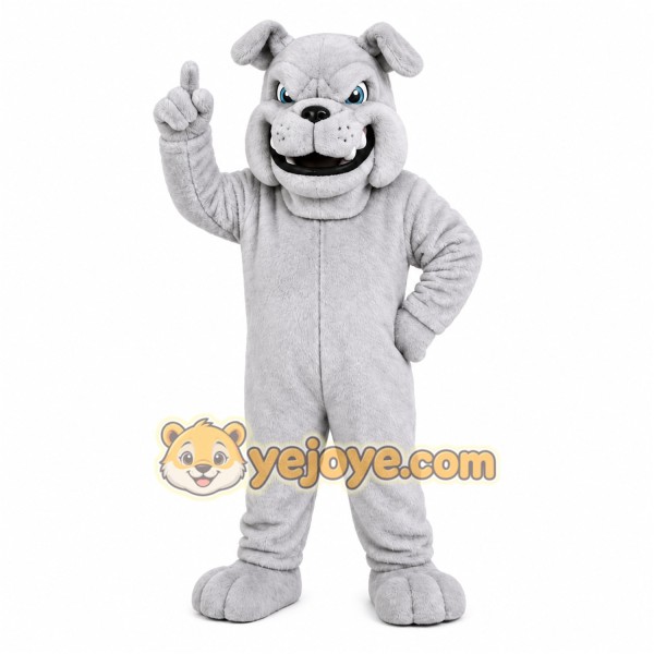 White Husky Mascot Costume