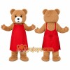 Bear Red Dress Mascot Costume Bear Red Dress Mascot Costume