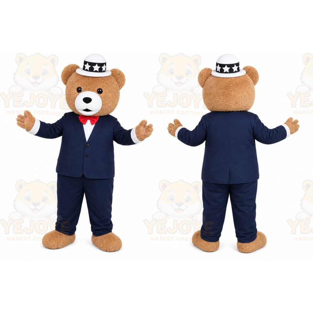 Captain Bear Mascot Costume