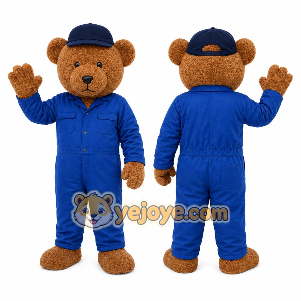 Blue Bear Mascot Costume Blue Bear Mascot Costume