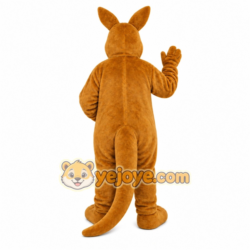 Brown Kangaroo Mascot Costume Brown Kangaroo Mascot Costume