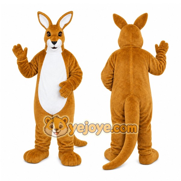 Brown Kangaroo Mascot Costume