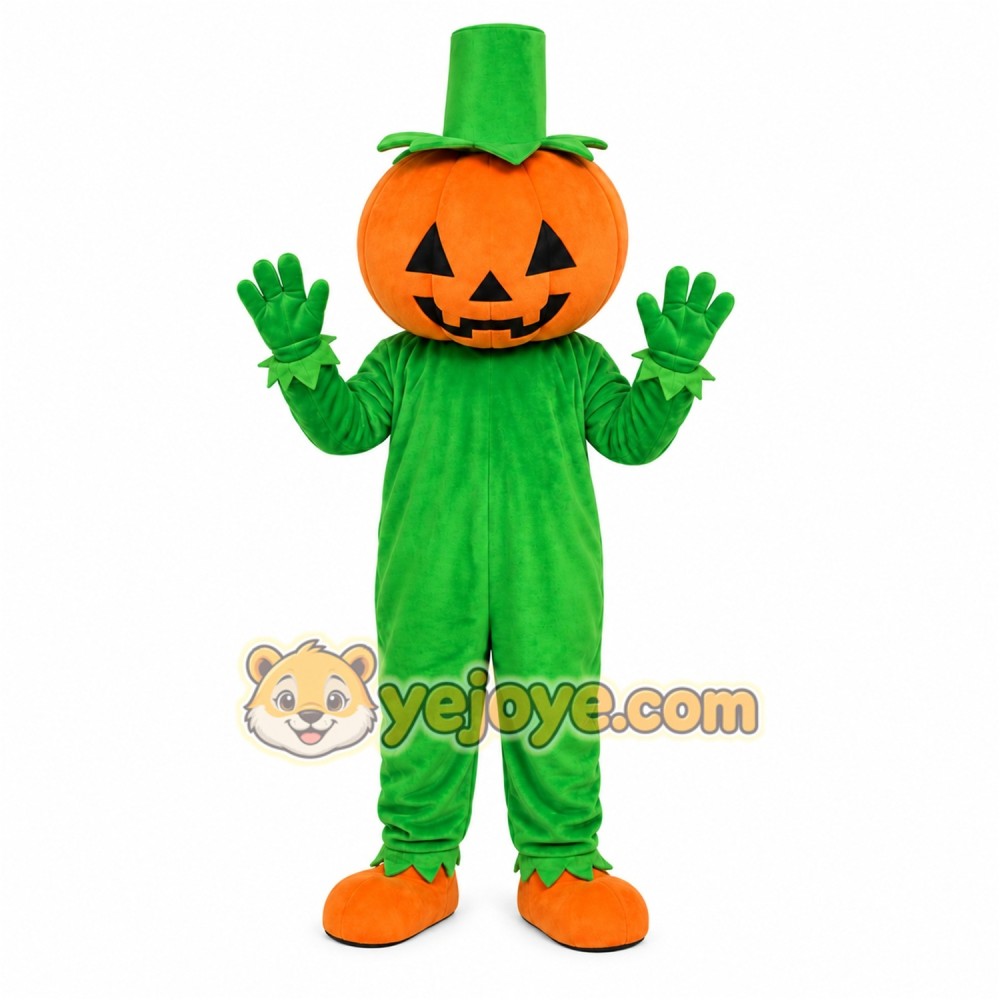 Pumpkin Farmer Mascot Costume Pumpkin Farmer Mascot Costume