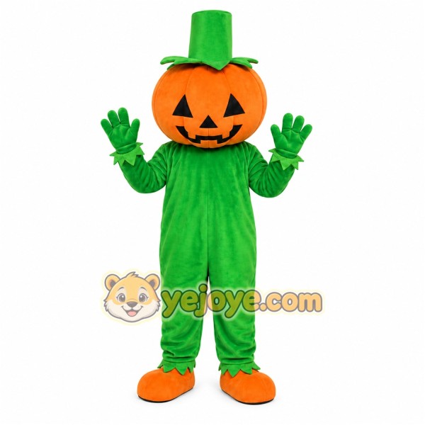 Pumpkin Farmer Mascot Costume Pumpkin Farmer Mascot Costume