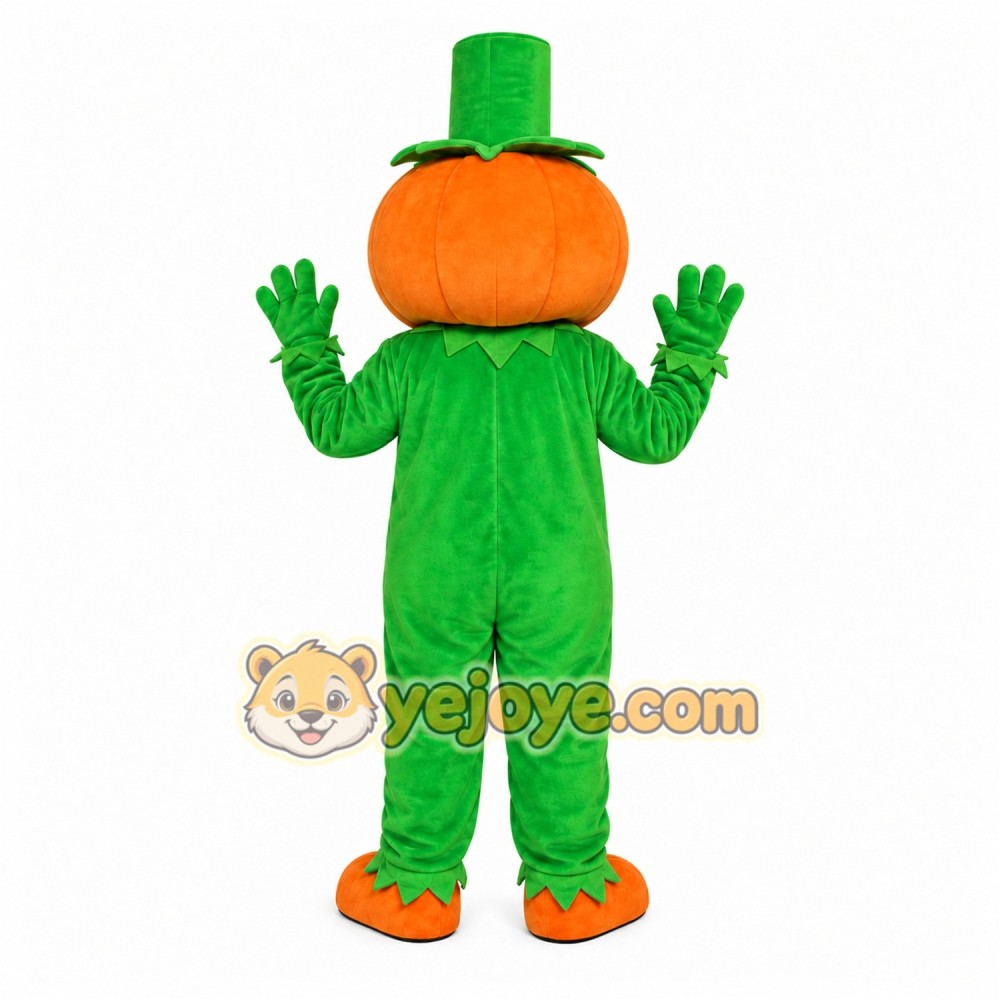 Pumpkin Farmer Mascot Costume Pumpkin Farmer Mascot Costume