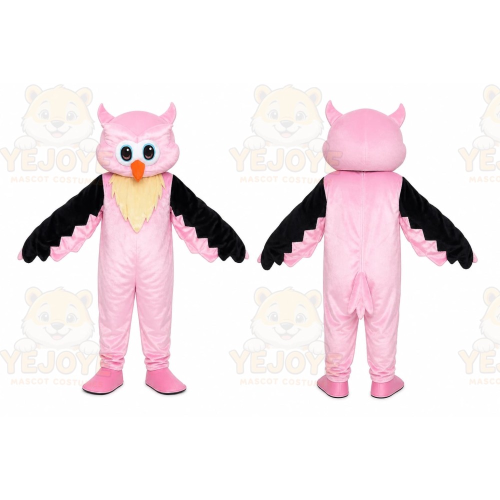 Pink Owl Mascot Costume