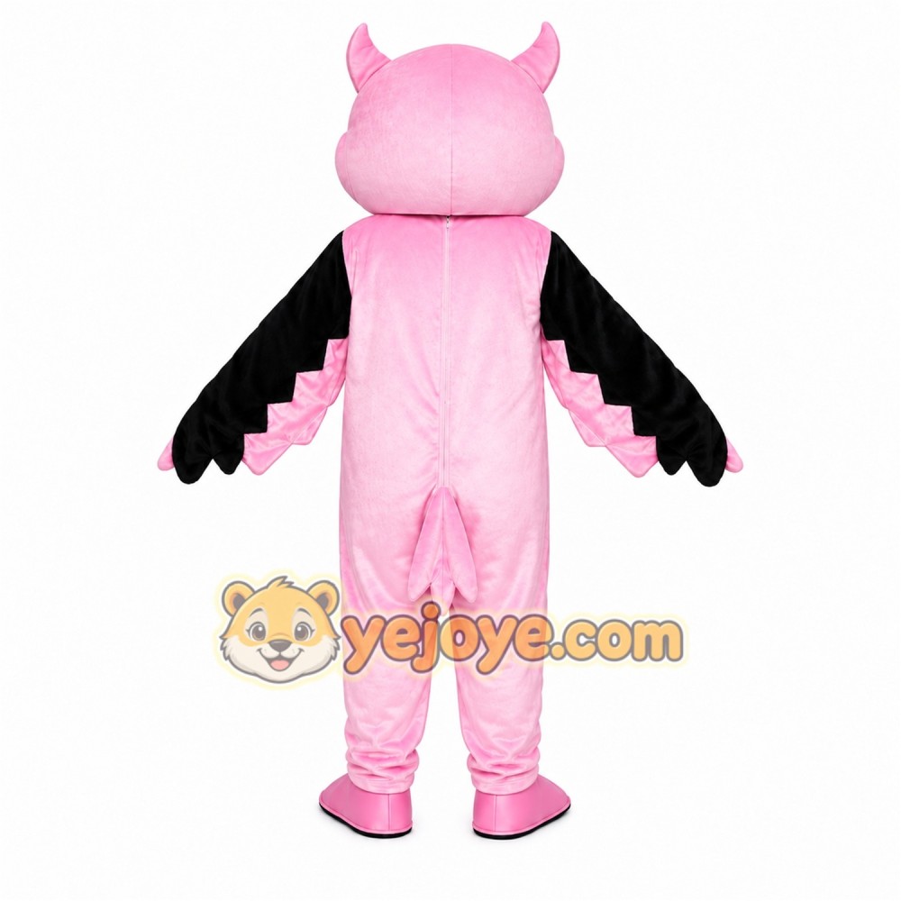Pink Owl Mascot Costume