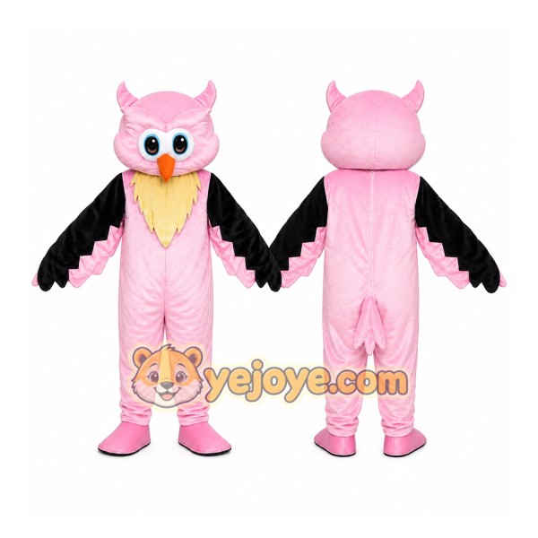 Pink Owl Mascot Costume